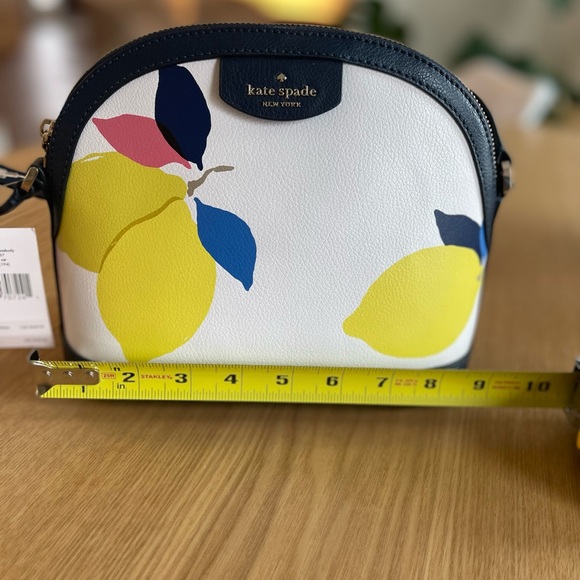 Kate Spade x Large Dome Crossbody Bag Sylvia Lemon Zest NWT - Picture 8 of 11